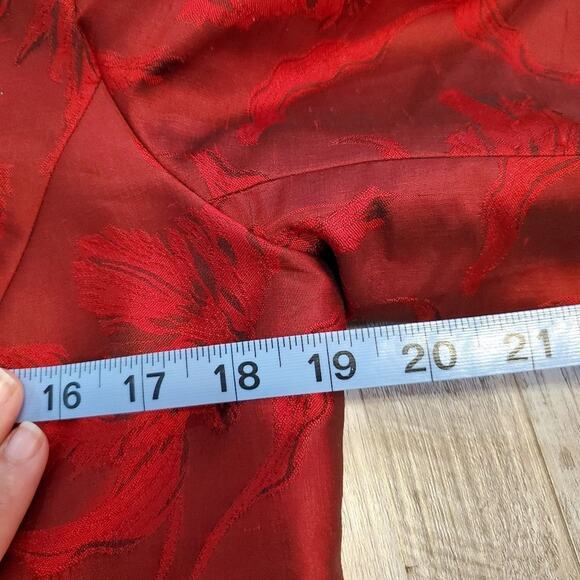 Dué per dué veste size 8 silk women's floral blazer - Picture 7 of 9